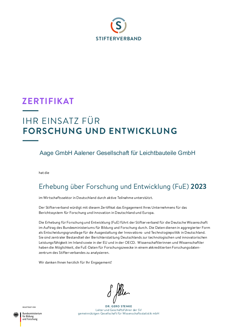 Forschungszertifikat